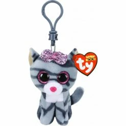 Coupon ✨ Ty Beanie Boos Beanie Boos Clip - Kiki Grey Cat 🎁