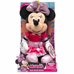Promo 👏 Disney Minnie Mouse Minnie Bow Glow Plush ❤️