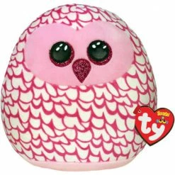 Budget 💯 Ty Beanie Boos Squish A Boo 14" Pinky Owl ⭐