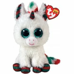 Budget 🎁 Ty Beanie Boos - REG Snowfall 🎁 Christmas Unicorn ✔️