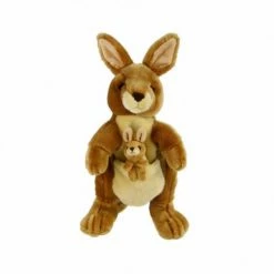 Promo ⭐ Korimco Plush Toy Animals Korimco - Kangaroo Ange Body Puppet With Joey 🔥