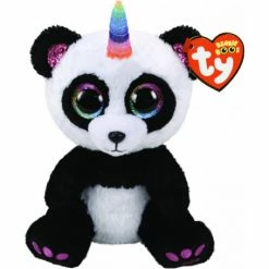 Deals 🔥 Ty Beanie Boos Beanie Boos - Regular Paris Panda With Horn 🥰