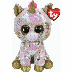 Best reviews of 🥰 Ty Beanie Boos Beanie Boos Medium Flippable - Fantasia Unicorn 🧨