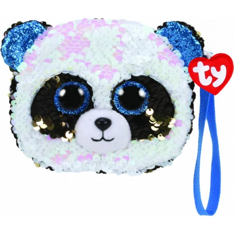 Promo ๐งจ Ty Beanie Boos Beanie Boos - Sequin Wristlet - Bamboo Panda โจ 3 Promo ๐งจ Ty Beanie Boos Beanie Boos - Sequin Wristlet - Bamboo Panda โจ