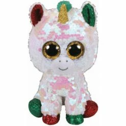 Hot Sale 🔔 Ty Beanie Boos Xmas Flippables -Regular Stardust Unicorn 🌟