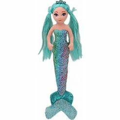 Promo 😍 Ty Beanie Boos Ty Mermaids- Foil Azure Med 🎉