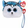 Budget ✨ Ty Beanie Boos Beanie Boos Sequin Wristlet - Slush Blue Husky 🤩