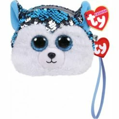 Budget ✨ Ty Beanie Boos Beanie Boos Sequin Wristlet - Slush Blue Husky 🤩