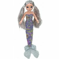 Deals 💯 Ty Beanie Boos Beanie Boos - Ty Mermaids Sequin Foil Athena Medium 👏
