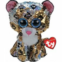 Brand new ❤️ Ty Beanie Boos Flippables Reg Sterling Leopard 🥰