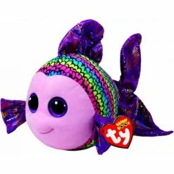Outlet 🌟 Ty Beanie Boos Flippy The Multi Fish Large 😍