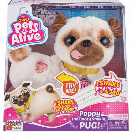 Outlet โ๏ธ Zuru Pets Alive Booty Shakin Pug ๐ฅ 3 Outlet โ๏ธ Zuru Pets Alive Booty Shakin Pug ๐ฅ