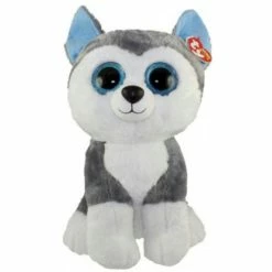Brand new 🔥 Ty Beanie Boos Beanie Boos Slush Grey 🐶 Dog Lge ⌛