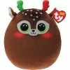 Best Sale 🌟 Ty Beanie Boos Squish A Boo 14" Xmas Minx Reindeer Brown 🔥