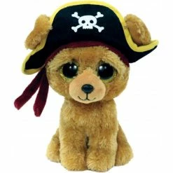 New 🎉 Ty Beanie Boos Reg Rowan Pirate 🐕 Dog 🎁