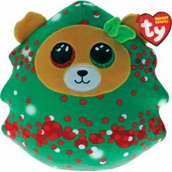 Best Sale 💯 Ty Beanie Boos Squish A Boo 14" Xmas Everett 🎅 Christmas Tree 😍