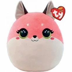 Best Pirce 🔥 Ty Beanie Boos Squish A Boo 10" Roxie Fox Pink 🥰