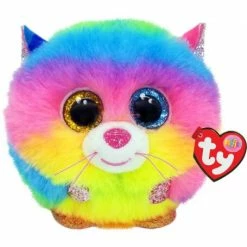 Cheap 🌟 Ty Puffies Gizmo Cat Rainbow 🔔