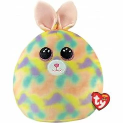 Brand new ✔️ Ty Beanie Boos Squish A Boo 10" Furry Rabbit 😀