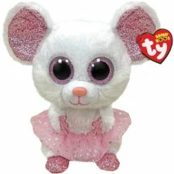 Promo 🔔 Ty Beanie Boos Beanie Boos Medium Nina Mouse With Tutu 🔥
